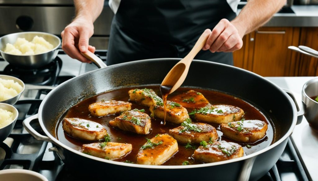 Preparing Madeira Wine Reduction