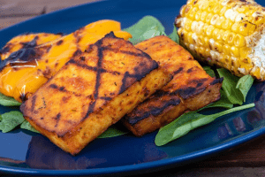 Savory Garlic and Herb Tofu Sub Sandwich