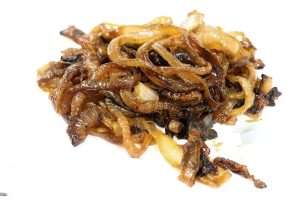 Caramelizing onions