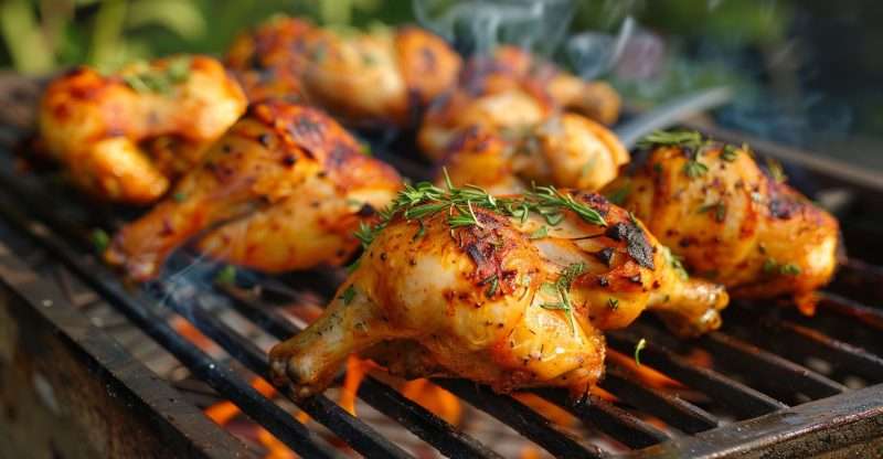 Authentic peruvian grilled chicken